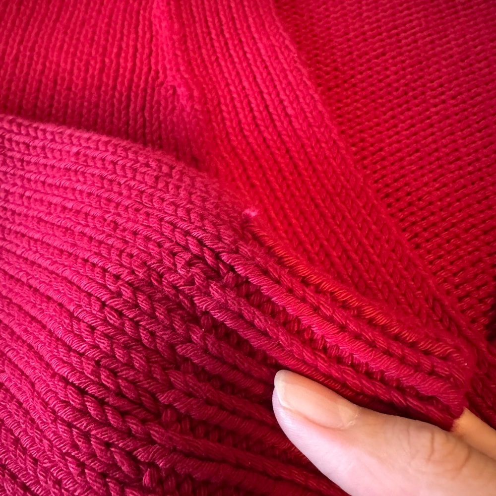 Babaa Organic Cotton Cardigan 22 Persephone Red - Picture 10 of 13